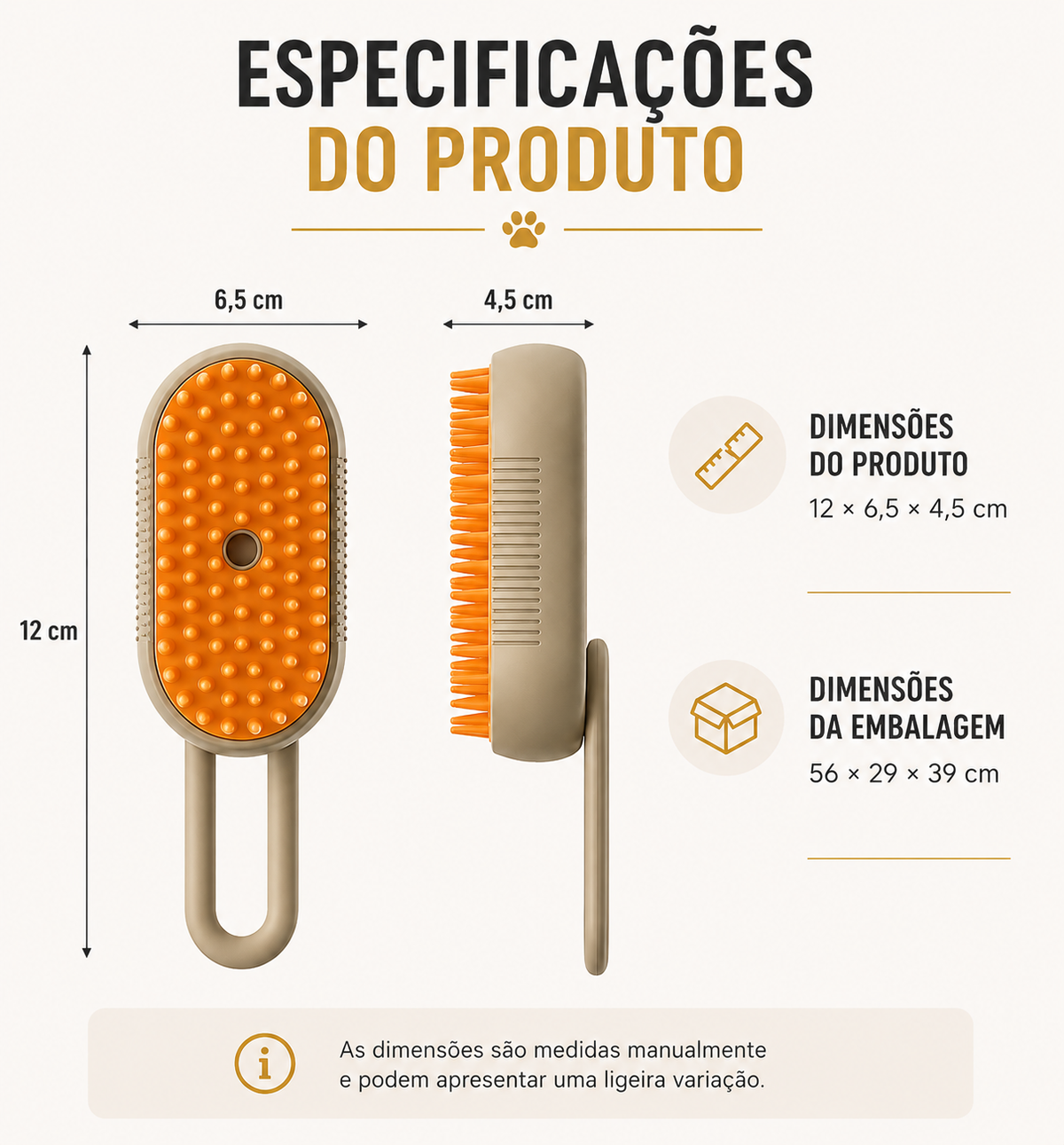 Escova Elétrica PetMist™ 3 em 1 para Cães e Gatos