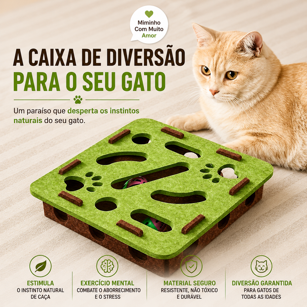 Puzzle Interativo Hidracanis™ para Gatos